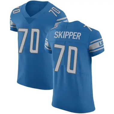 Dan Skipper Men's Elite Blue Detroit Lions Team Color Vapor Untouchable Jersey