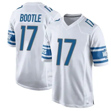 Dicaprio Bootle Men's Game White Detroit Lions Jersey