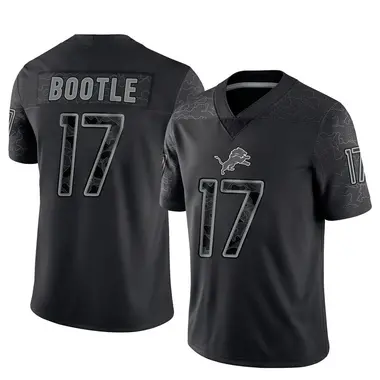 Dicaprio Bootle Men's Limited Black Detroit Lions Reflective Jersey