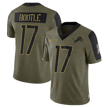 Dicaprio Bootle Men's Limited Olive Detroit Lions 2021 Salute To Service Jersey