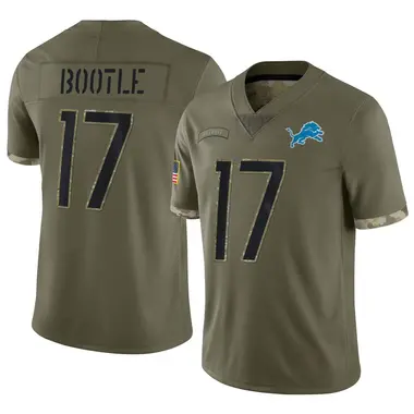 Dicaprio Bootle Men's Limited Olive Detroit Lions 2022 Salute To Service Jersey