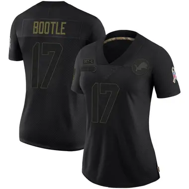 Dicaprio Bootle Women's Limited Black Detroit Lions 2020 Salute To Service Jersey