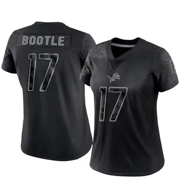Dicaprio Bootle Women's Limited Black Detroit Lions Reflective Jersey