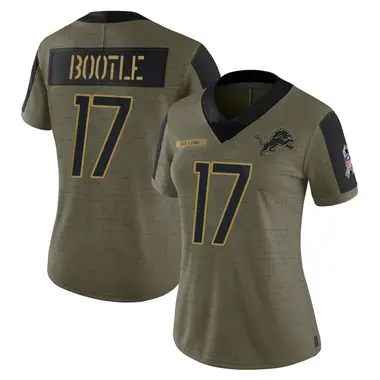 Dicaprio Bootle Women's Limited Olive Detroit Lions 2021 Salute To Service Jersey
