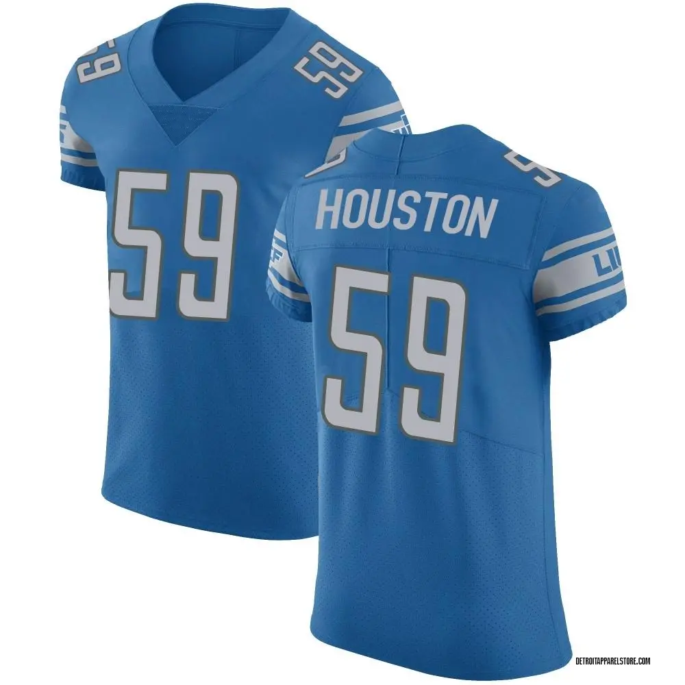 James Houston Men's Elite Blue Detroit Lions Team Color Vapor Untouchable Jersey