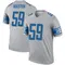 James Houston Men's Legend Gray Detroit Lions Inverted Jersey