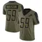 James Houston Men's Limited Olive Detroit Lions 2021 Salute To Service Jersey