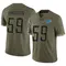 James Houston Men's Limited Olive Detroit Lions 2022 Salute To Service Jersey
