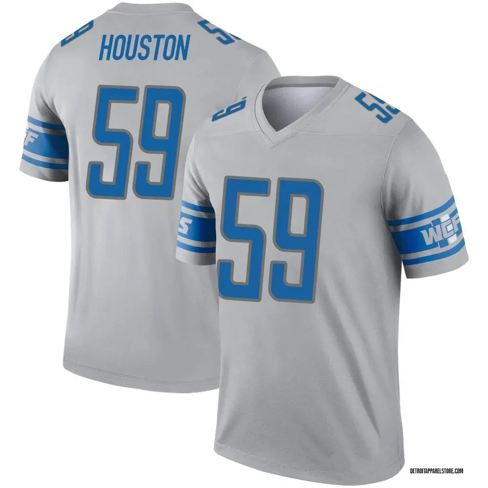 James Houston Youth Legend Gray Detroit Lions Inverted Jersey