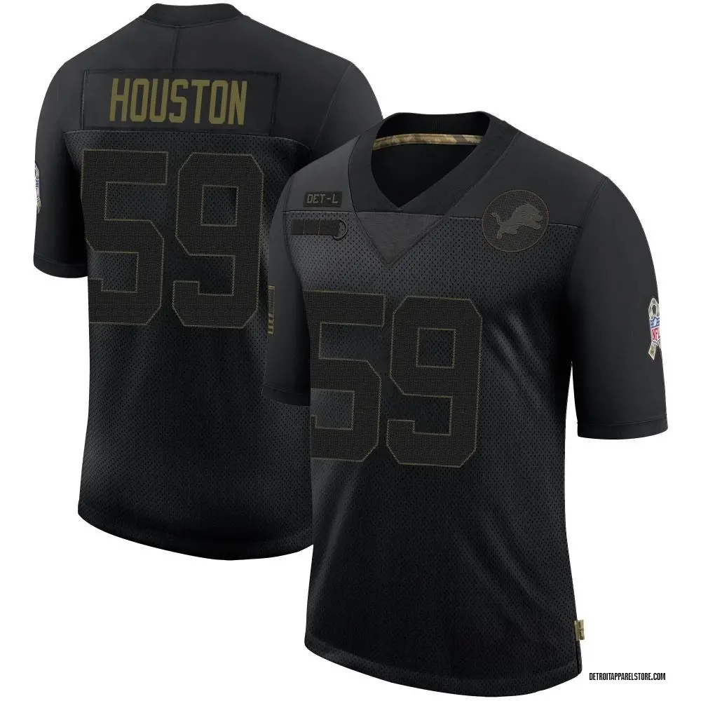 James Houston Youth Limited Black Detroit Lions 2020 Salute To Service Jersey