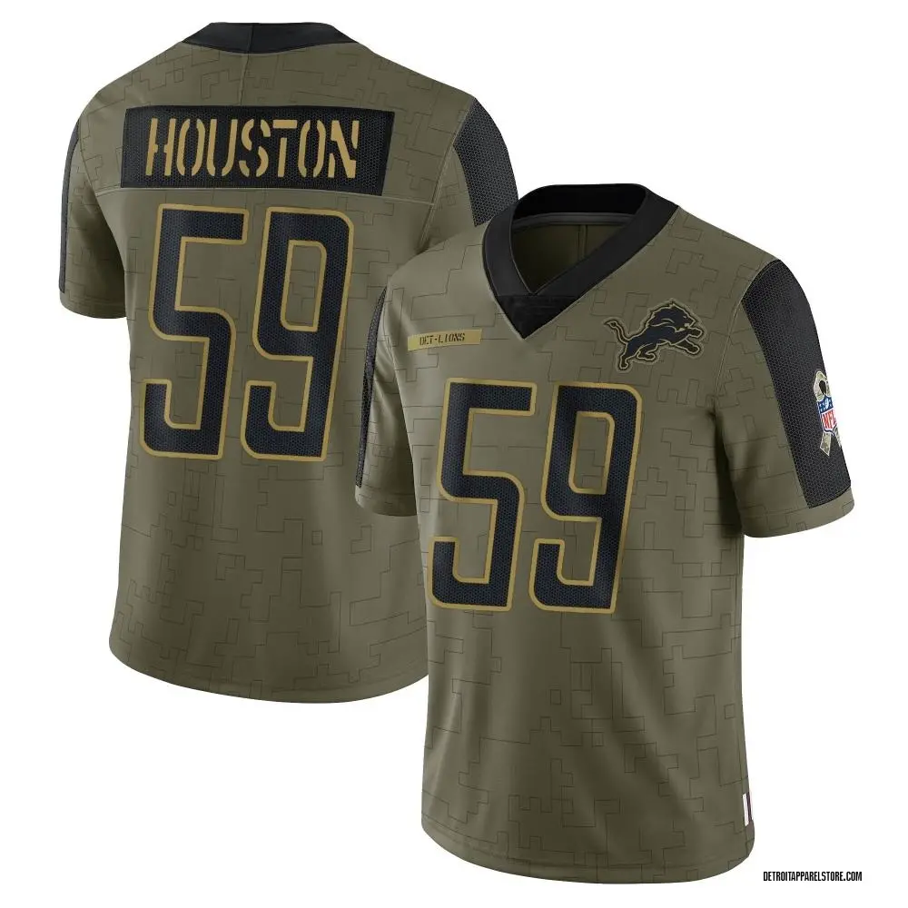 James Houston Youth Limited Olive Detroit Lions 2021 Salute To Service Jersey