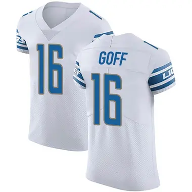 Jared Goff Men's Elite White Detroit Lions Vapor Untouchable Jersey