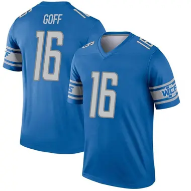 Jared Goff Men's Legend Blue Detroit Lions Jersey