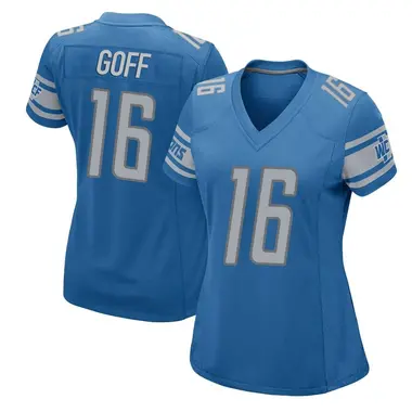 Jared Goff Women's Game Blue Detroit Lions Team Color Jersey