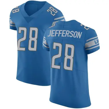 Jermar Jefferson Men's Elite Blue Detroit Lions Team Color Vapor Untouchable Jersey