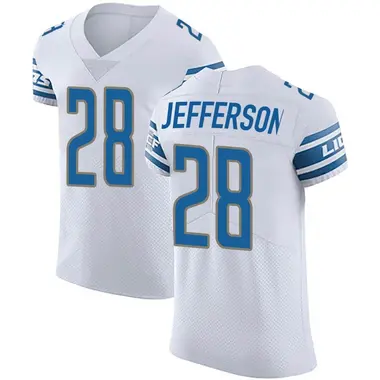 Jermar Jefferson Men's Elite White Detroit Lions Vapor Untouchable Jersey