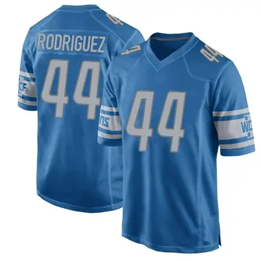 Malcolm Rodriguez Men's Game Blue Detroit Lions Team Color Jersey