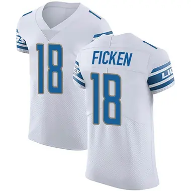 Sam Ficken Men's Elite White Detroit Lions Vapor Untouchable Jersey